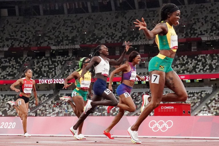 Elaine Thompson-Herah ganó el oro en 200 metros y sumó su segunda medalla de oro