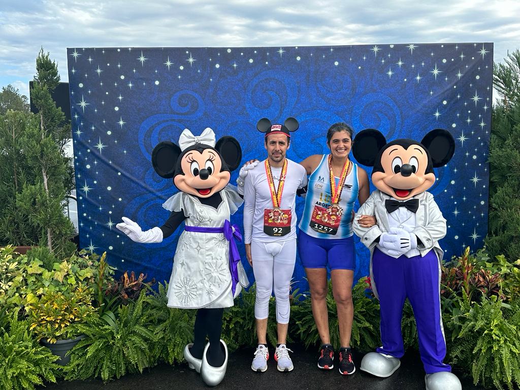 Correr en Disney: Dos runners finishers en 42k