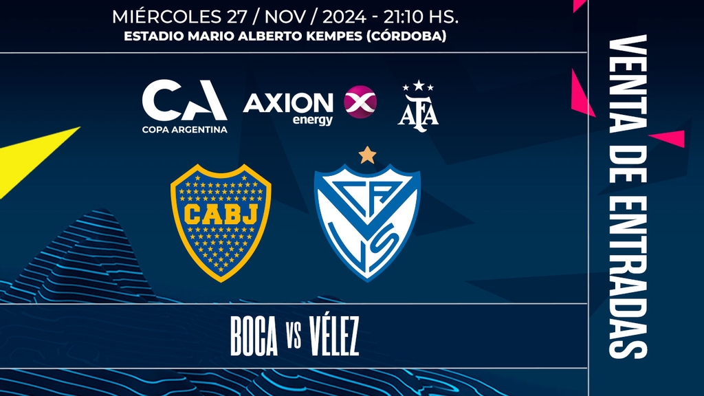 Copa Argentina: Venta de entradas para Boca – Vélez