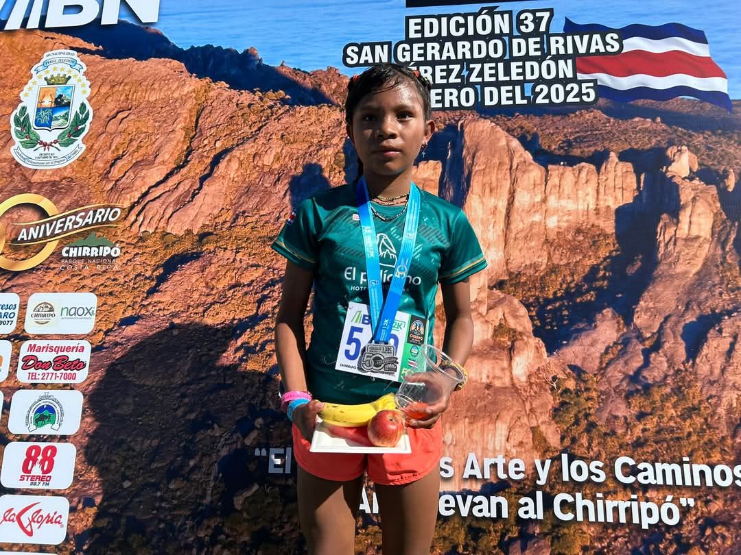 Carrera Chirripó: Niña de 12 años camina dos días para llegar al evento y gana